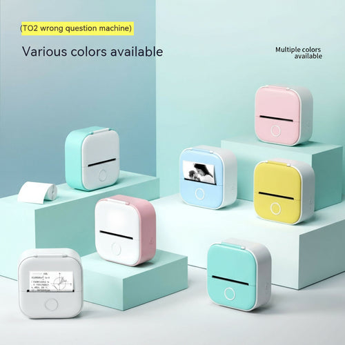 Portable Mini Thermal Label Printer Home Photo Printer Student Wrong Question Printer Bluetooth-compatible Mini Label Printer Price Tag
