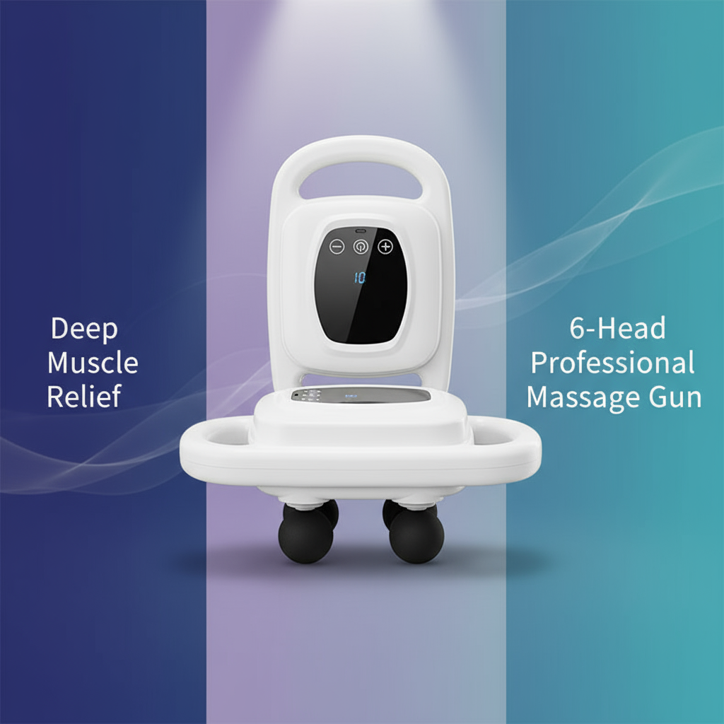 Centered Six-head Massage Gun Banner