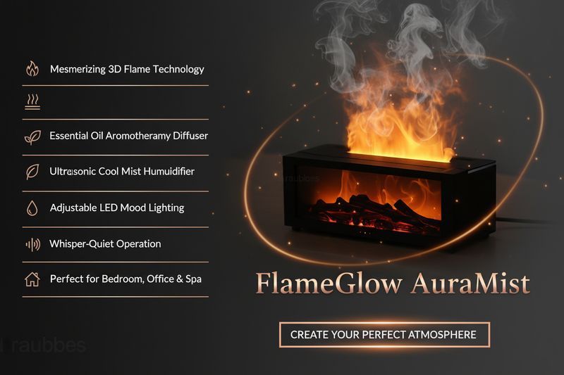 FlameGlow AuraMist Premium Banner