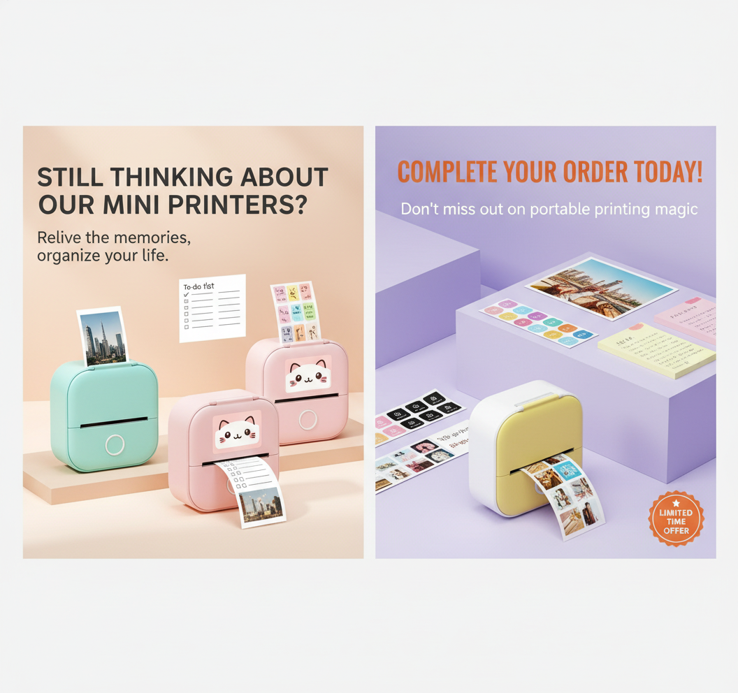 Mini Printer Promotional Banner